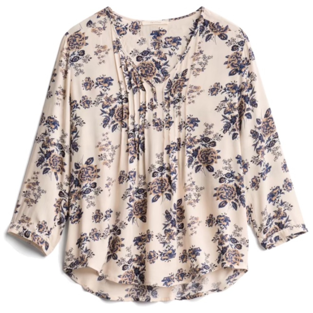 Fun2Fun Maley Pleated Detail Blouse